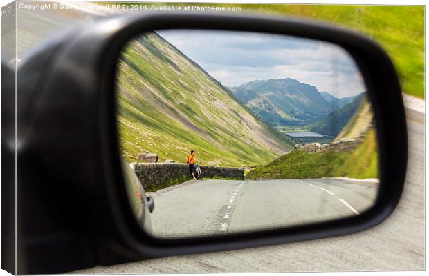 Drivers View of Brotherswater Canvas Print by David Lewins (LRPS)