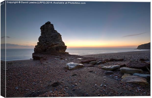  Liddle Stack - Blast Beach - Seaham Harbour Canvas Print by David Lewins (LRPS)