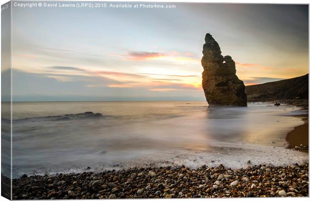  Liddle Stack - Chemical Beach, Seaham Canvas Print by David Lewins (LRPS)