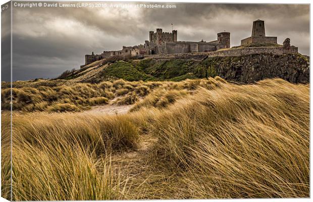 Bamburgh Castle - Northumberland Canvas Print by David Lewins (LRPS)