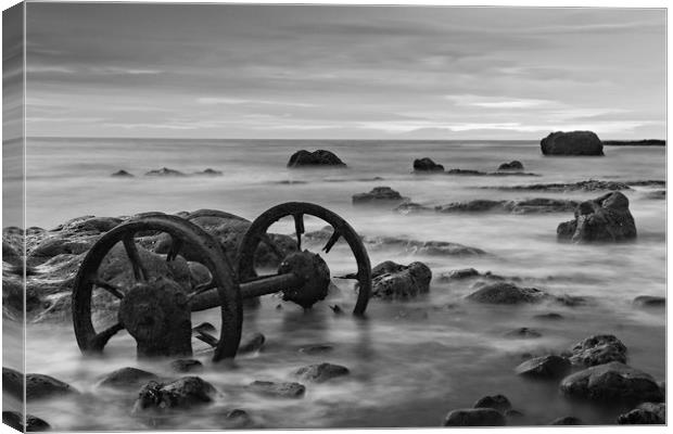 Old Wheels Seaham Canvas Print by David Lewins (LRPS)