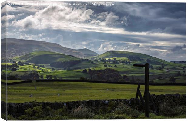 Burnsall and Thorpe Fell Canvas Print by David Lewins (LRPS)