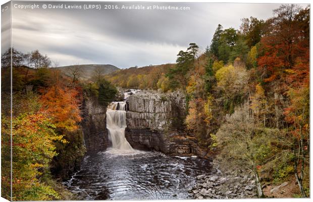 Autumnal High Force Canvas Print by David Lewins (LRPS)