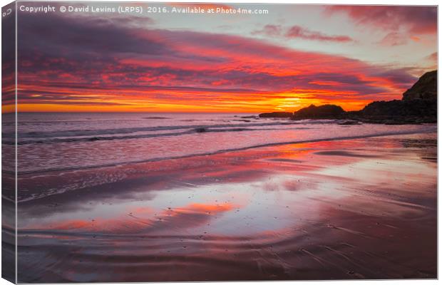 Featherbed Sunrise Canvas Print by David Lewins (LRPS)