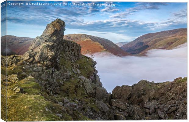 The Howitzer Helm Crag Canvas Print by David Lewins (LRPS)