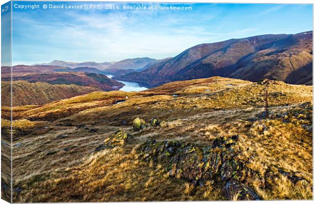 Thirlmere View Canvas Print by David Lewins (LRPS)
