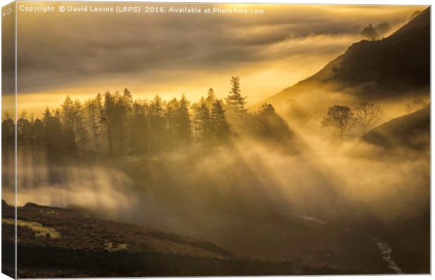 Cloud Inversion and Sun Canvas Print by David Lewins (LRPS)