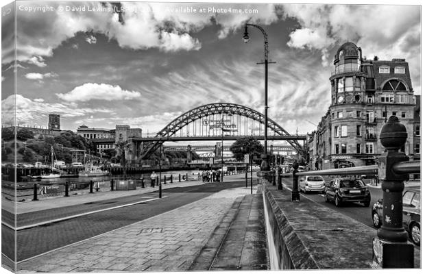 Newcastle Quayside Canvas Print by David Lewins (LRPS)