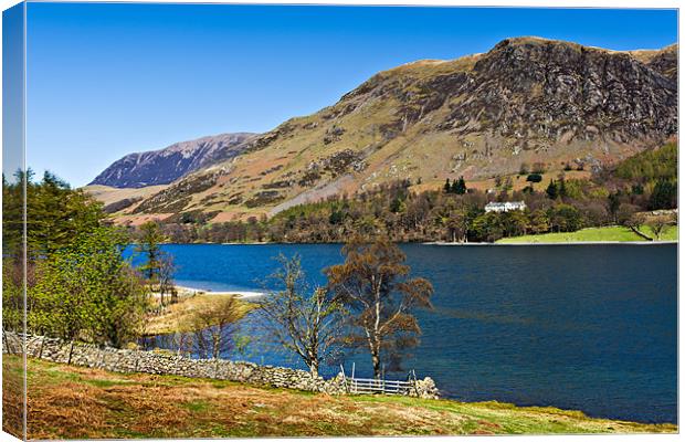 Hassness House, Buttermere Canvas Print by David Lewins (LRPS)