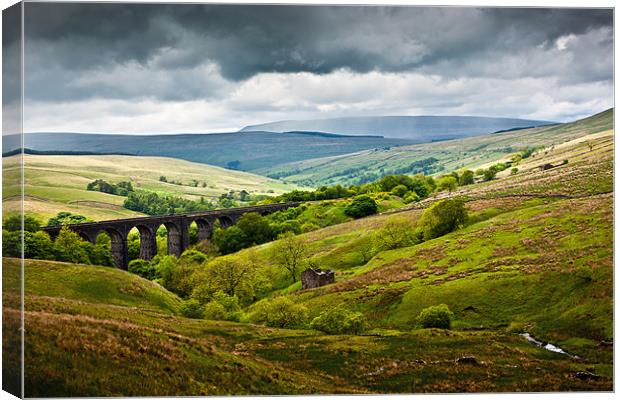 Dent Head Viaduct - North Yorkshire Dales Canvas Print by David Lewins (LRPS)