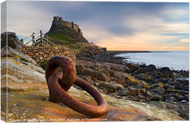 Lindisfarne Castle - Holy Island Canvas Print by David Lewins (LRPS)