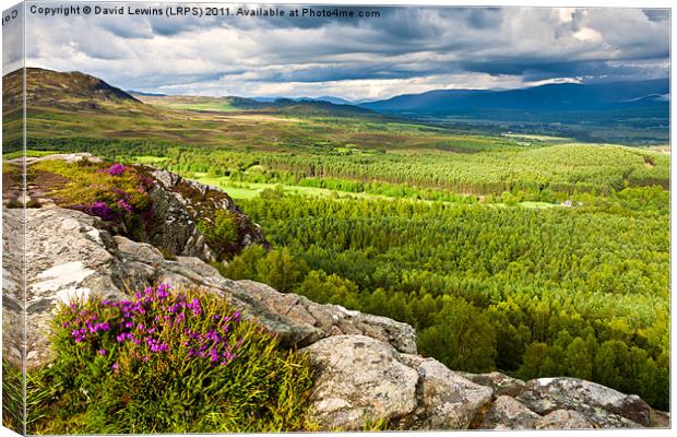 Storm Clouds Over the Cairngorms Canvas Print by David Lewins (LRPS)
