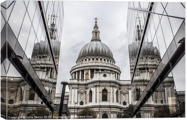 St Pauls Cathedral London Canvas Print by Julie Skone