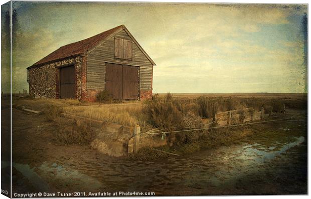 Coal Shed, Thornham, Norfolk Canvas Print by Dave Turner