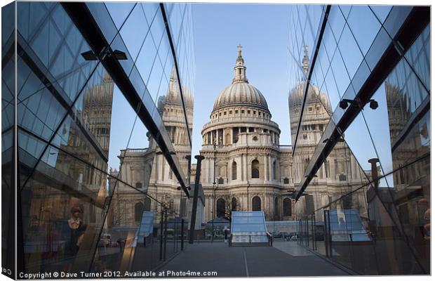 St. Pauls Cathedral, London Canvas Print by Dave Turner