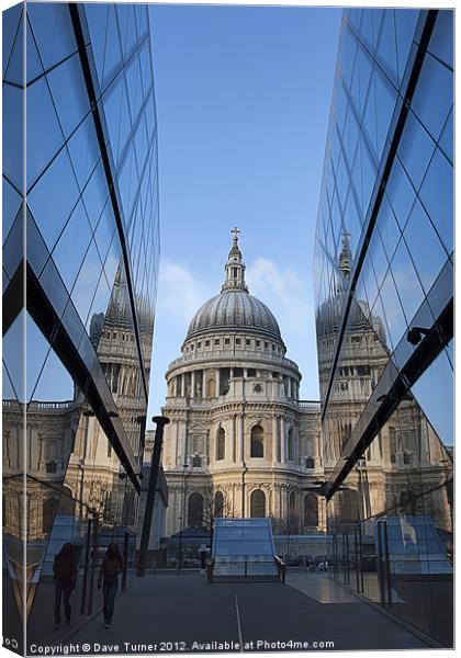 St. Pauls Cathedral, London Canvas Print by Dave Turner