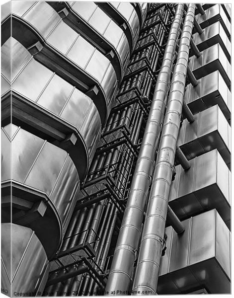 Lloyd's building, London Canvas Print by Dave Turner