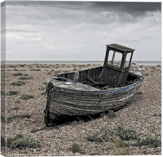 Fishing Boat, Dungeness, Kent Canvas Print by Dave Turner
