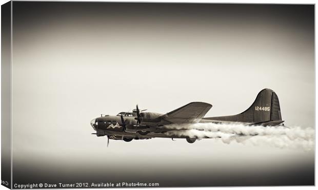 B-17 Flying Fortress Sally B Canvas Print by Dave Turner