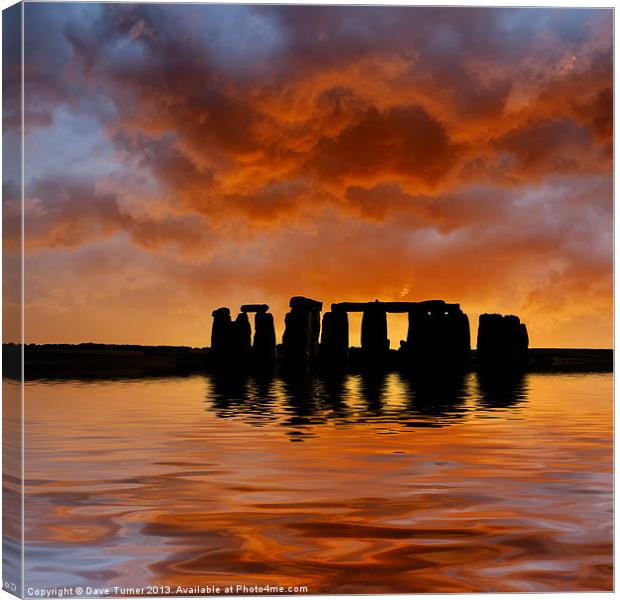 Stonehenge Canvas Print by Dave Turner