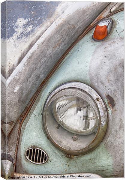 VW Beetle Canvas Print by Dave Turner
