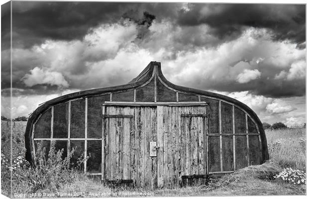 Boat Shed, Lindisfarne, Northumberland Canvas Print by Dave Turner