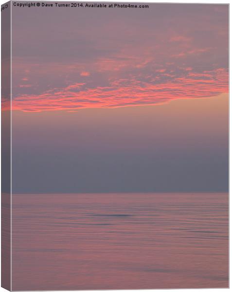  Tranquility Canvas Print by Dave Turner