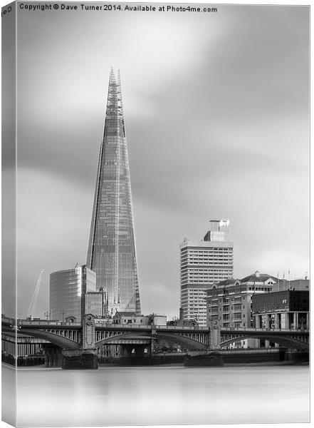  The Shard, London Canvas Print by Dave Turner