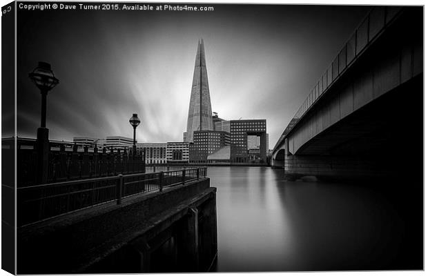  London Bridge and the Shard Canvas Print by Dave Turner