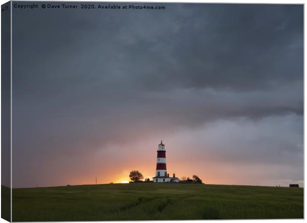 Happisburgh Lighthouse, Norfolk Canvas Print by Dave Turner
