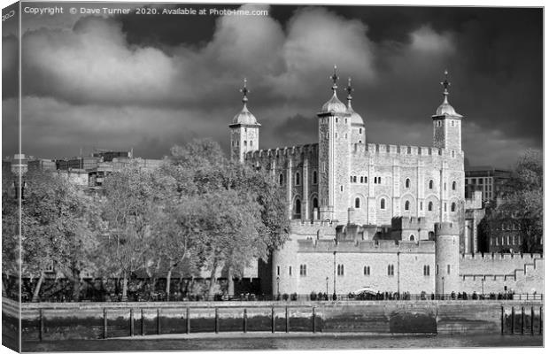 Tower of London Canvas Print by Dave Turner