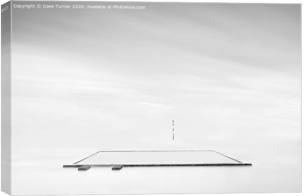 Sea Swimming Pool, Broadstairs Canvas Print by Dave Turner