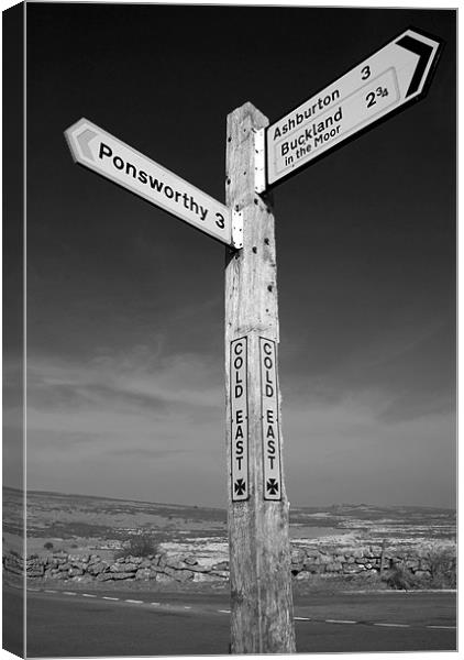 Cold East Cross Canvas Print by Dan Thorogood