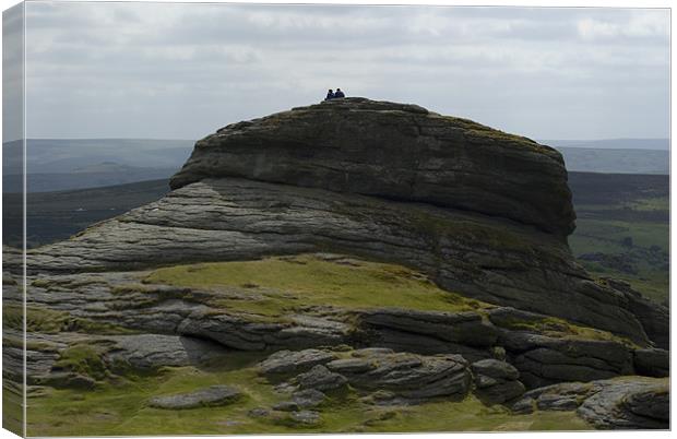 Haytor Canvas Print by Dan Thorogood