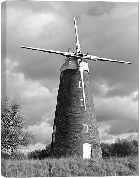 Billingford-Pyrleston Tower Windmill Canvas Print by Robert Geldard