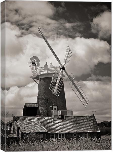 Cley Windmill Canvas Print by Robert Geldard