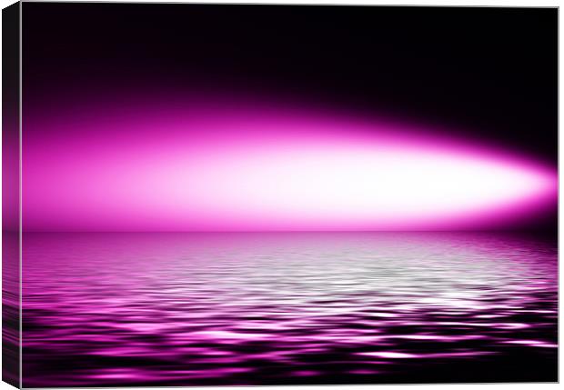 Artistic, reflection, purple Canvas Print by Raymond Gilbert