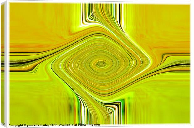 Lemon+Orange Abstract Canvas Print by paulette hurley