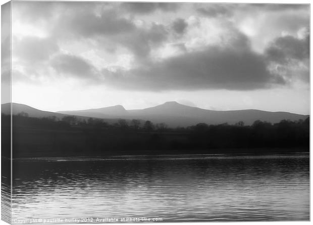 Llangorse Lake.Brecon Beacons. Canvas Print by paulette hurley