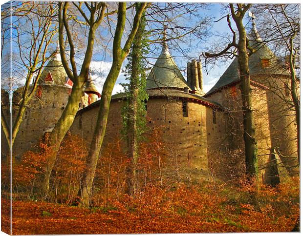 Castell Coch-Cardiff-Wales. Canvas Print by paulette hurley