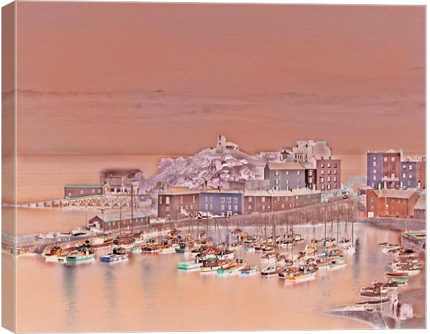 Tenby Lifeboat Station Light-Pembrokeshire-Wales. Canvas Print by paulette hurley