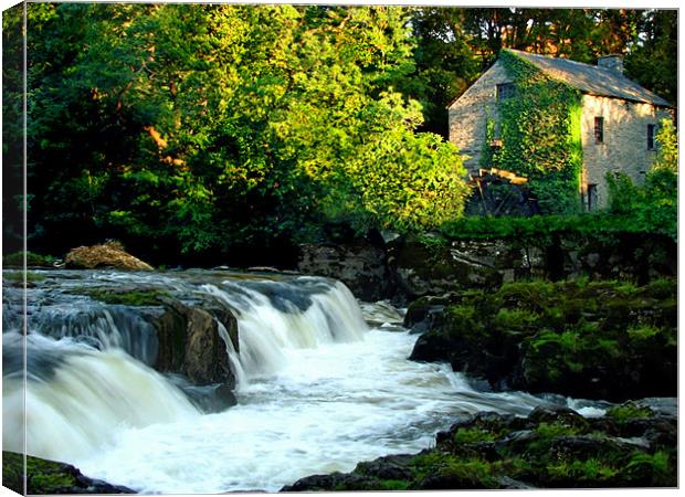 The Old Mill. Canvas Print by paulette hurley