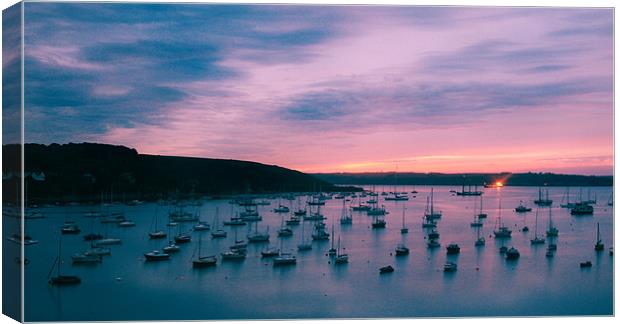 Sunrise over Falmouth Harbour, Cornwall Canvas Print by Gill Allcock