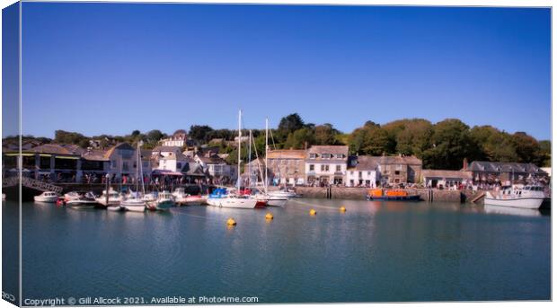 Padstow Canvas Print by Gill Allcock