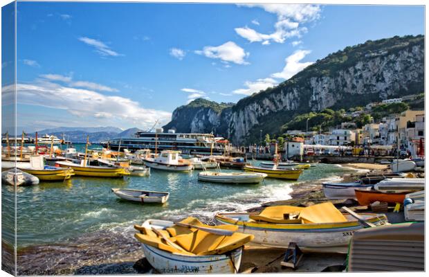 Sorrento Harbour Canvas Print by Gill Allcock