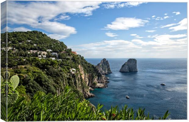 Romantic Capri Canvas Print by Gill Allcock