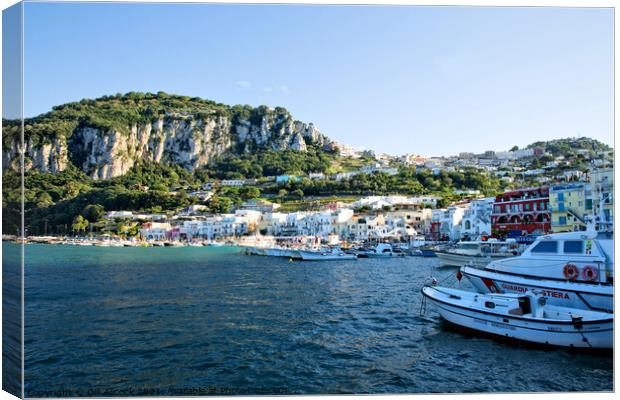 Sorrento Marina Canvas Print by Gill Allcock