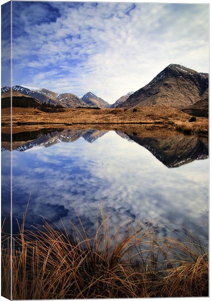 Glen Etive Canvas Print by David Mould