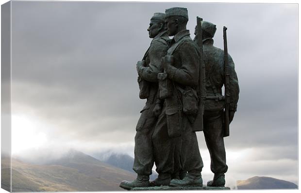 Spean Bridge heavens open Canvas Print by Joe Richardson