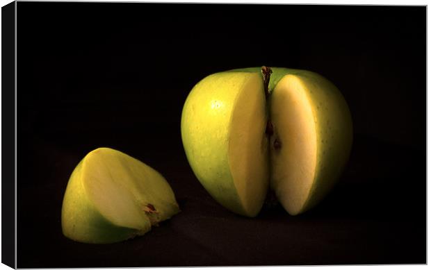 Apple Slice Canvas Print by Peter Elliott 